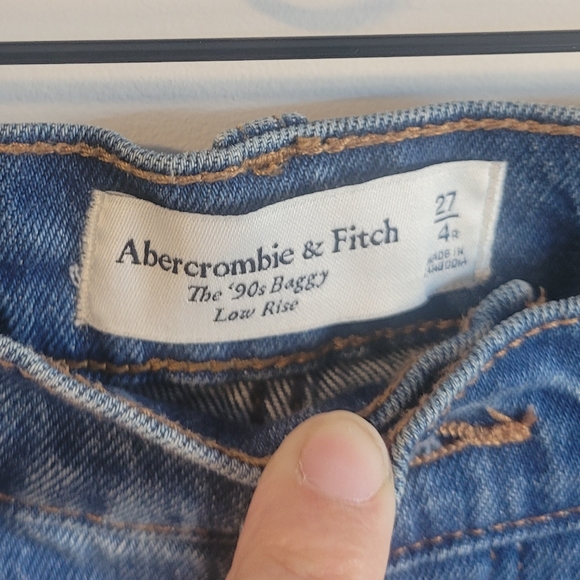 abercrombie & fitch 90s baggy size 4 regular jeans - Picture 3 of 4